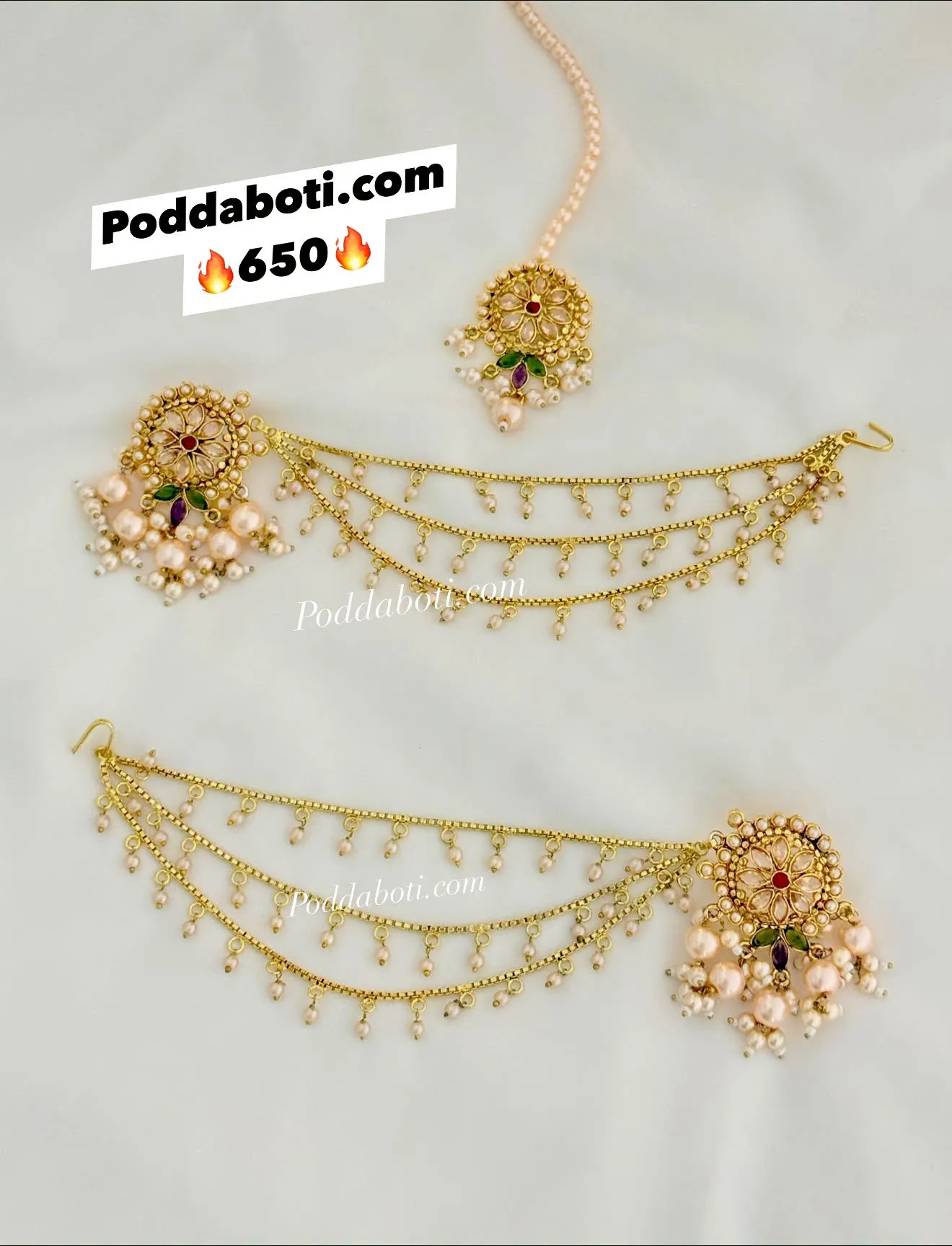 Earrings & Tikli Set!