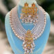 Gold plated pearl neckpiece with beautiful earrings