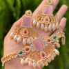 Gold plated gorgeous Choker with beautiful Earrings