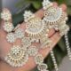 Most trendy earrings with Choker/Mathapatti and tikli