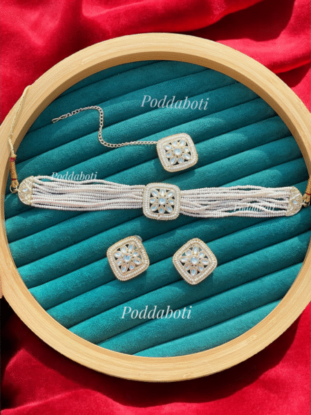 Choker with earrings & tikli (Trending)