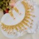 Gold plated beautiful earrings with cute earrings